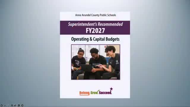 Anne Arundel superintendent proposes $1.9 billion operating budget, says plan avoids layoffs