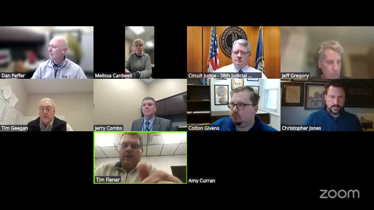 Architect: documents to be submitted to AOC next week; consolidated survey will be required