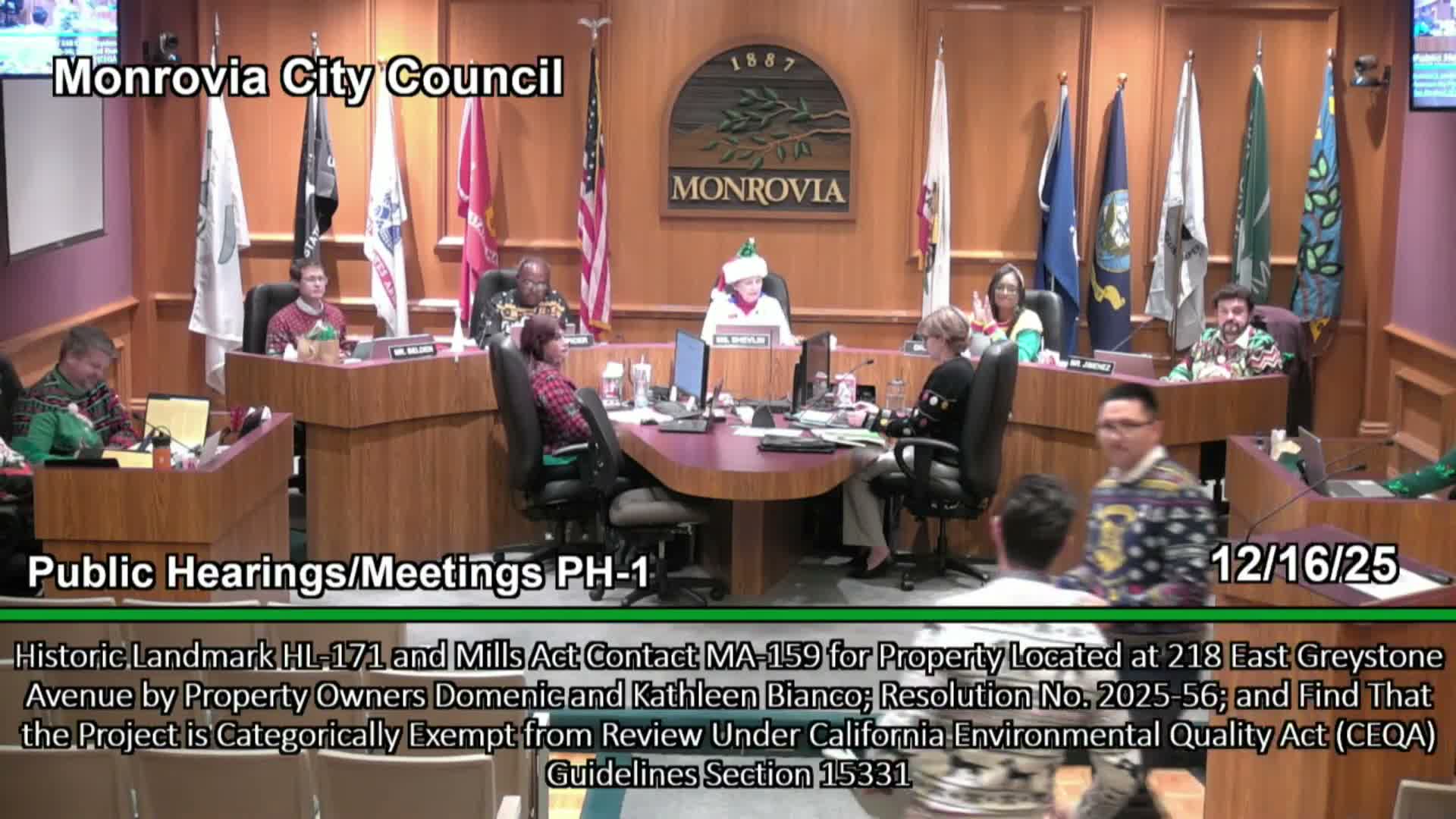 Council designates two homes as historic landmarks and approves Mills Act contracts