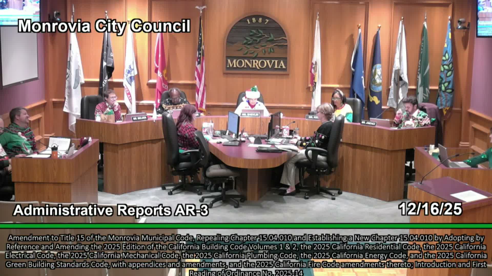 Monrovia advances 2025 building-code updates and approves Mountain Avenue Reservoir solar power purchase agreement