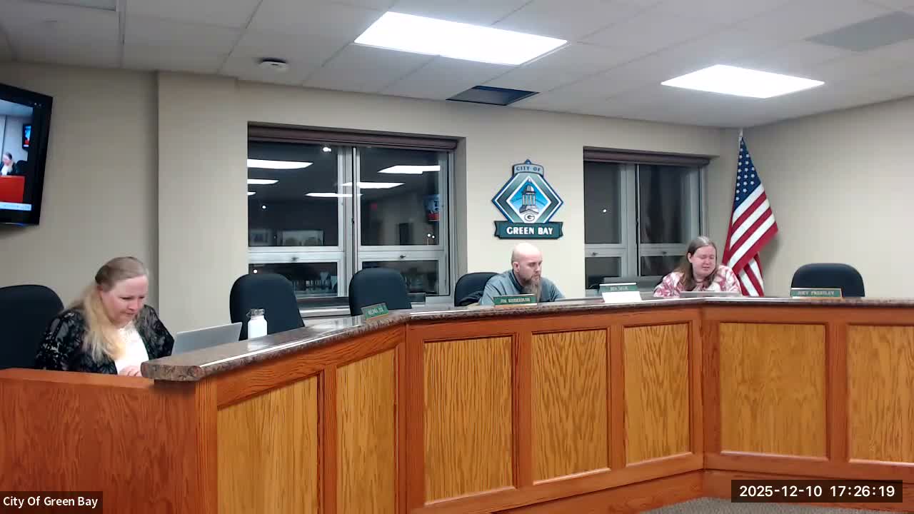 Green Bay committee adopts 2026 stormwater rate, approves slate of Public Works contracts