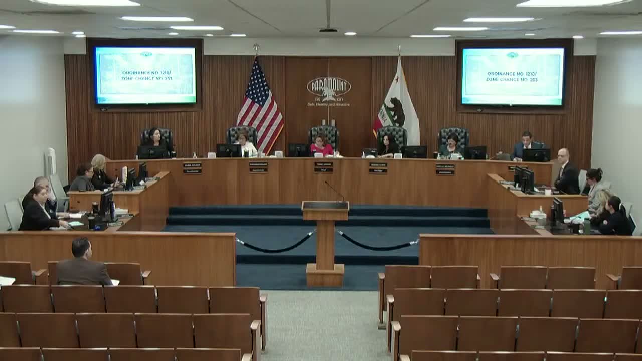 Paramount staff to introduce ordinance to prohibit short‑term rentals; council sets Jan. 13 adoption hearing