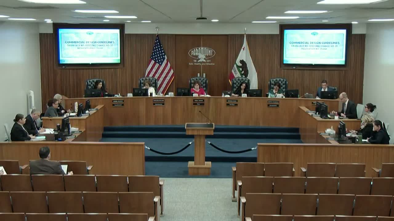 Paramount updates Central Business District guidelines, adopting commercial design standards and introducing implementing ordinance
