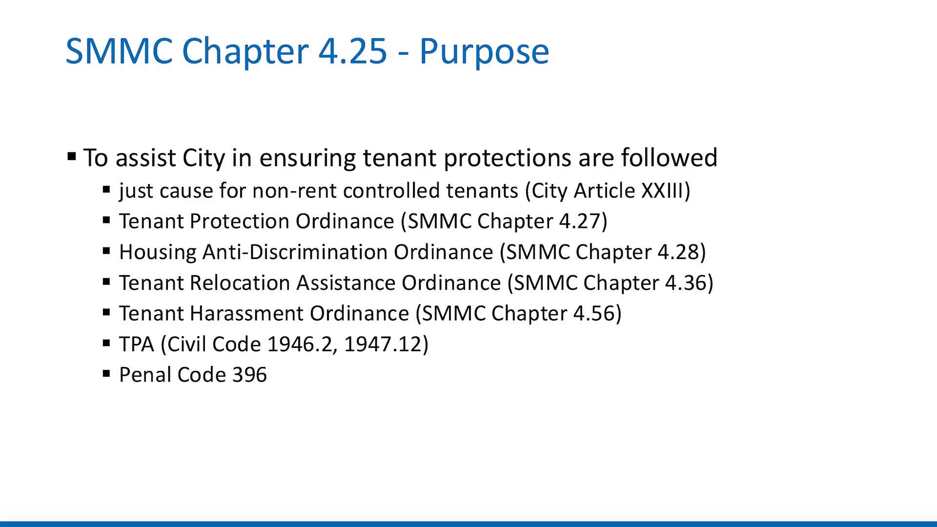 Santa Monica requires annual registration of non-rent-controlled rental properties; penalties and tenant defenses detailed