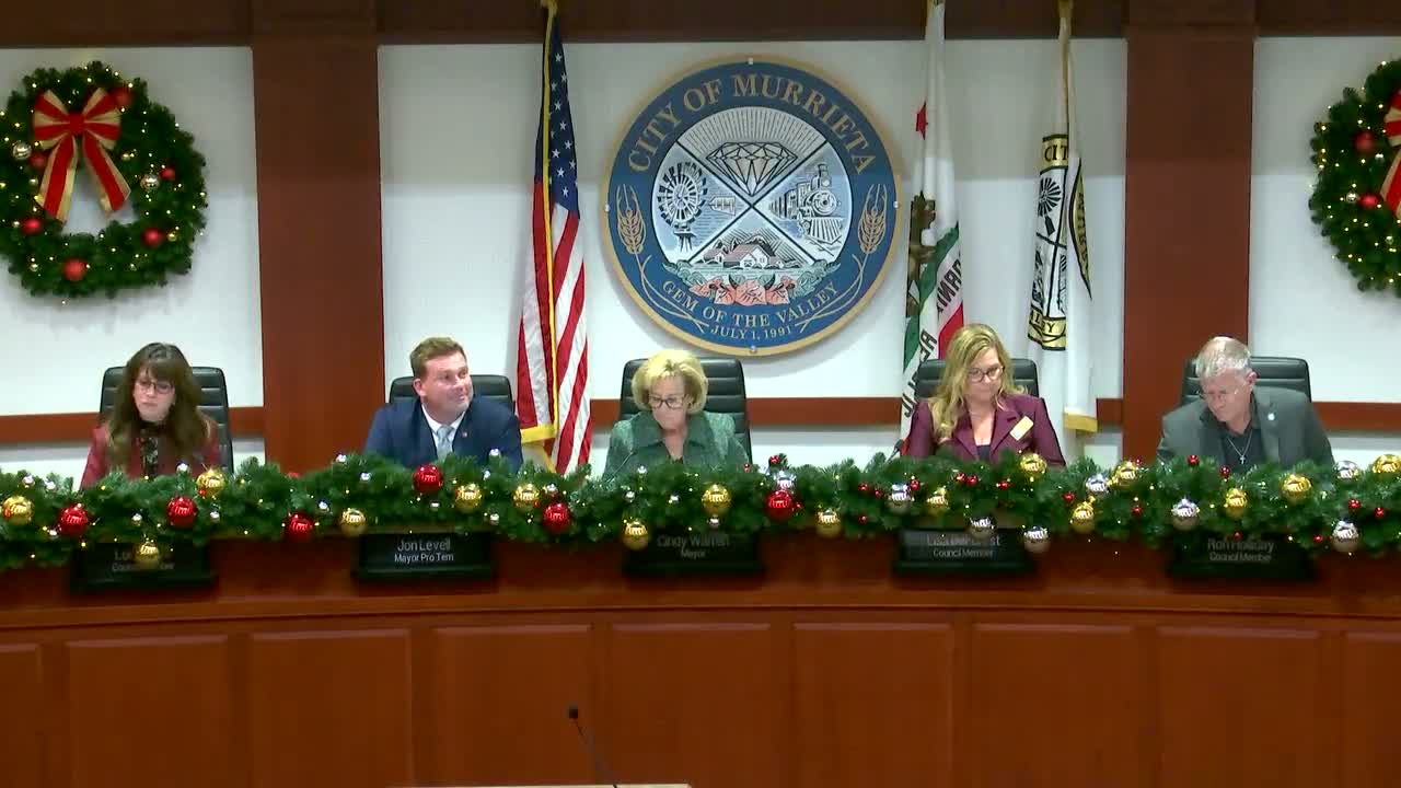 Murrieta Council reports closed-session vote to buy easement for $42,300