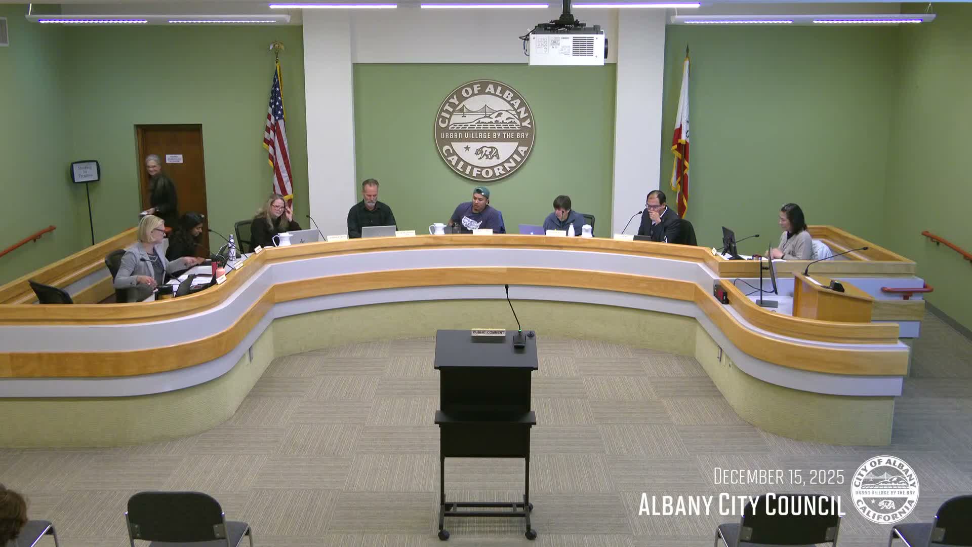 Albany council debates discretionary-fund policy and Gil Tract Community Farm request; council tables funding request to January
