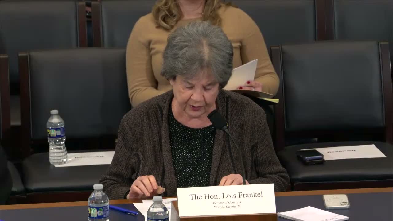 Lawmaker warns Women, Peace and Security gains are eroding and urges scrutiny of Food for Peace move to USDA