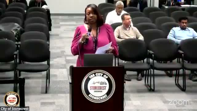 Stonecrest staff discuss CDBG and GMA grant awards and planned sidewalks; decisions to come at council meeting