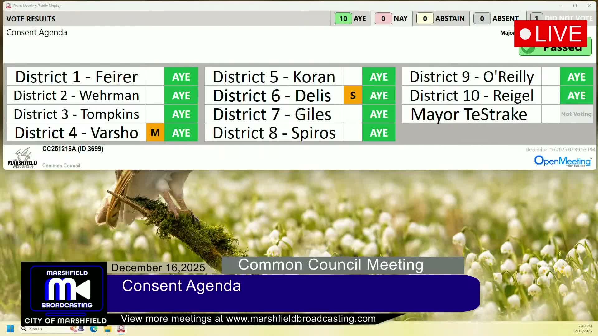 Marshfield council adopts budget cleanup, approves process to fill municipal court judge vacancy