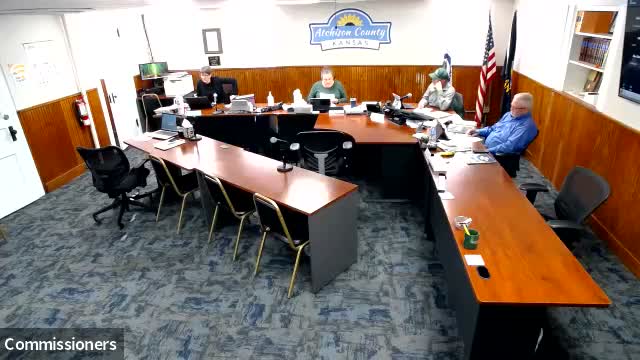 Atchison County approves HR software, demolition payment and waste-contract assignment; opens fuel bids