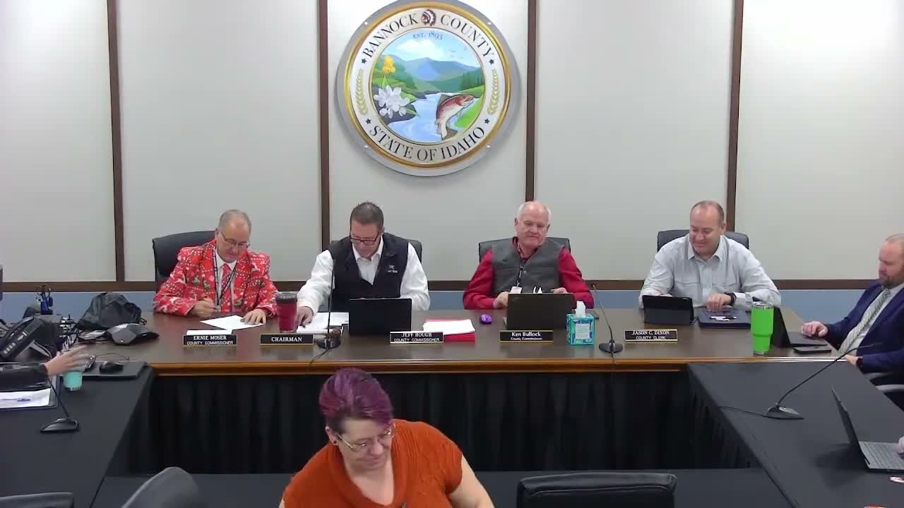Bannock County commissioners approve tax cancellations, adopt several city area-of-impact ordinances and sign contractor agreements
