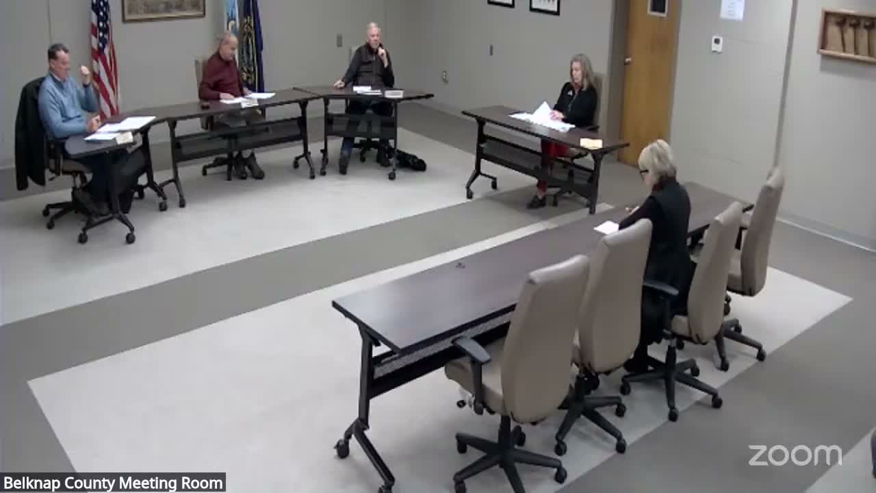 Belknap County finance staff reports projected year-end surpluses and improved cash position