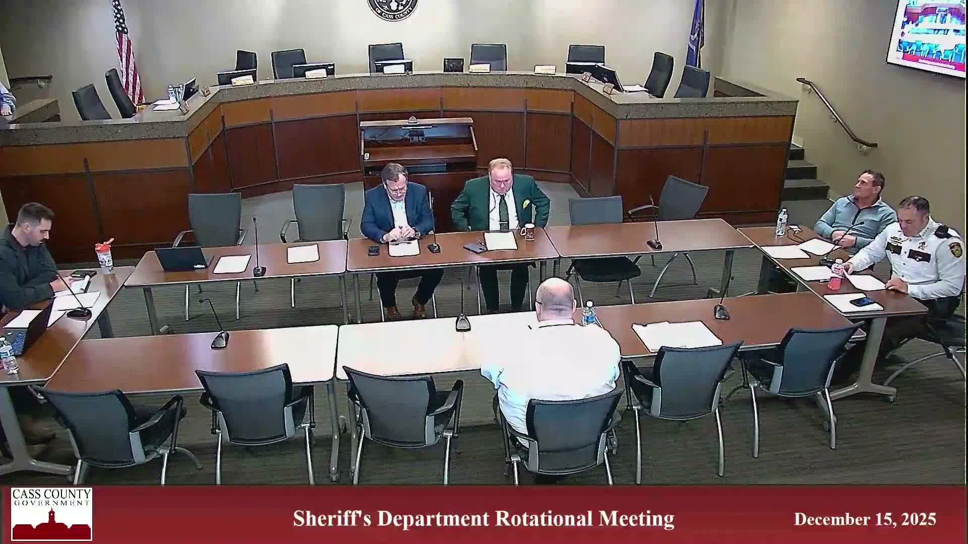 Cass County leaders cite staffing shortfalls and heavy overtime at jail and patrol