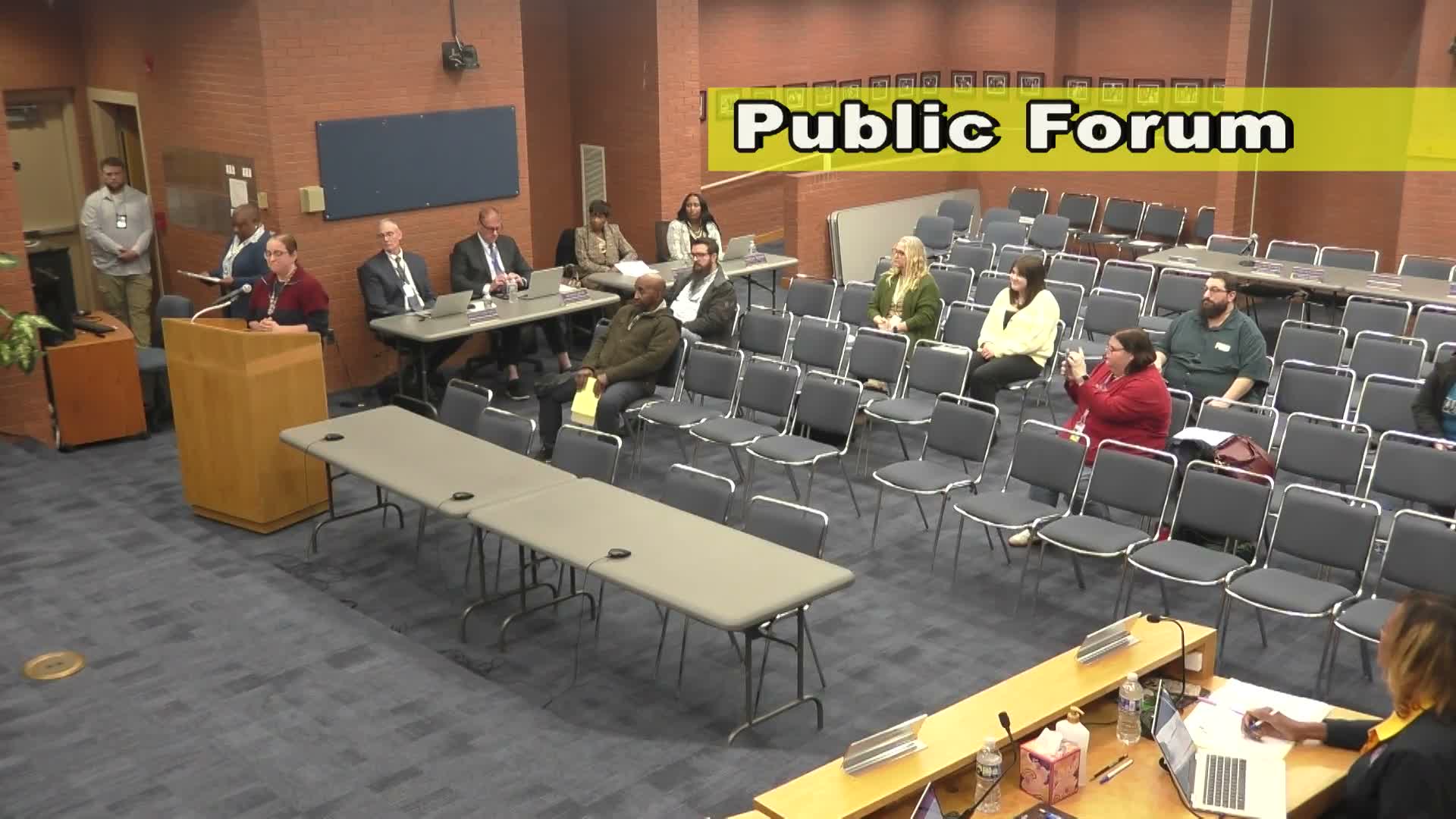 Teachers, parents and students press board on workload, classroom safety, vaping and CTE weighting