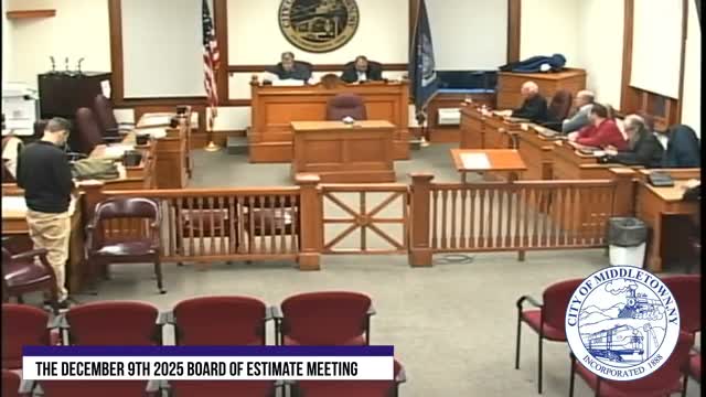 Middletown Board of Estimate approves cleanup of tax-credit agreements for O and W project, readies closing