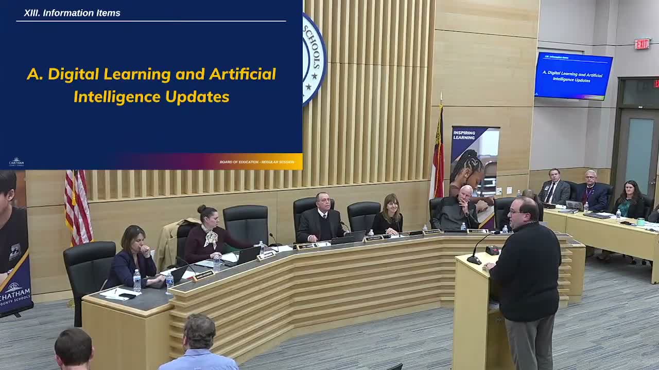 Chatham County Schools outlines AI and digital learning rollout, teacher micro-credentials