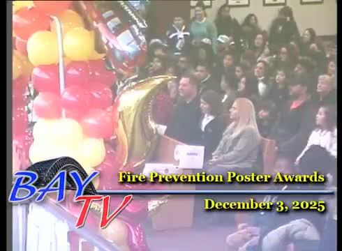 Bayonne honors student winners at 2025 fire-safety poster contest; officials urge alarm checks