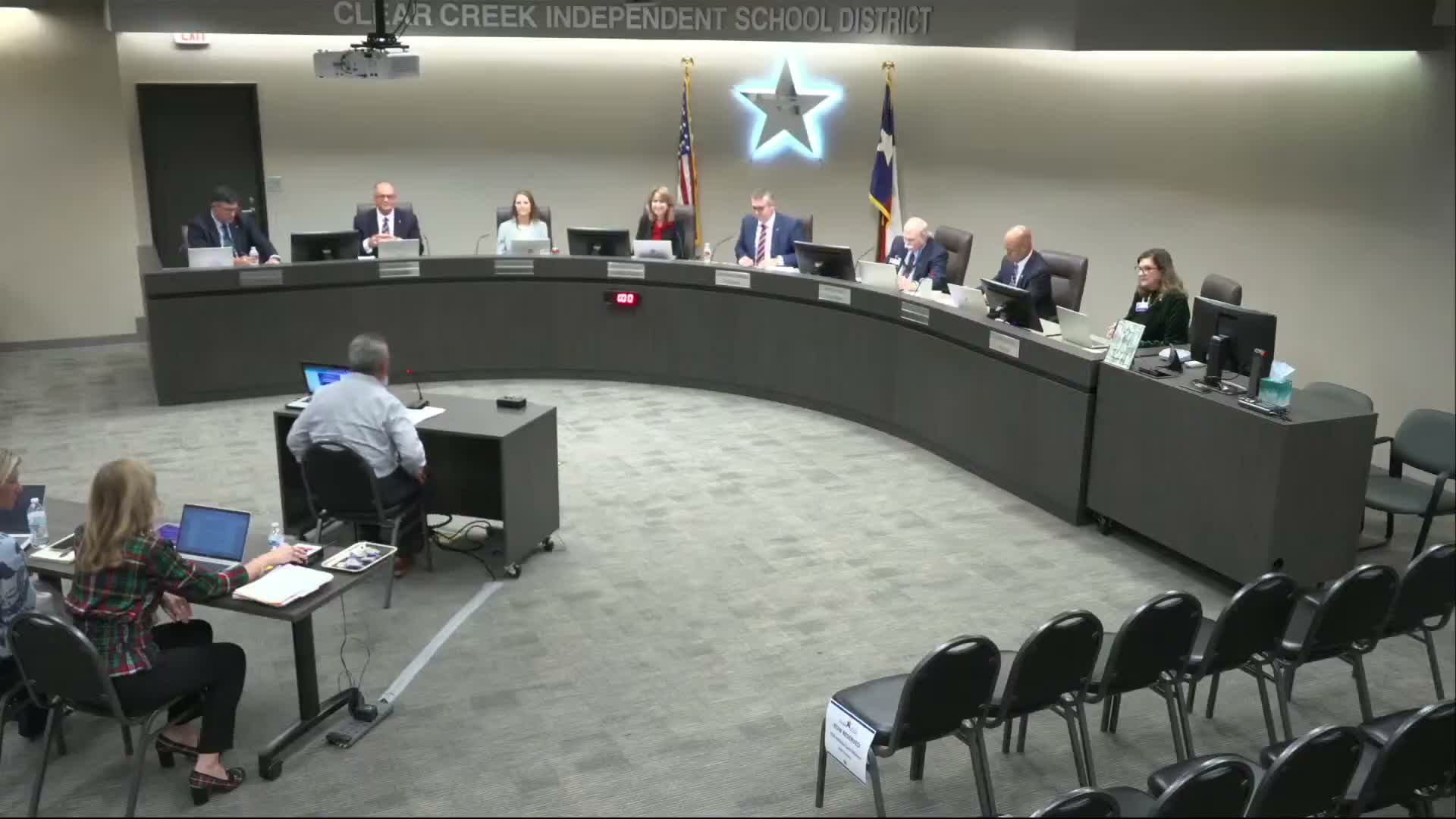 Public commenter urges CCISD to consider state-funded chaplaincy program authorized by SB 763