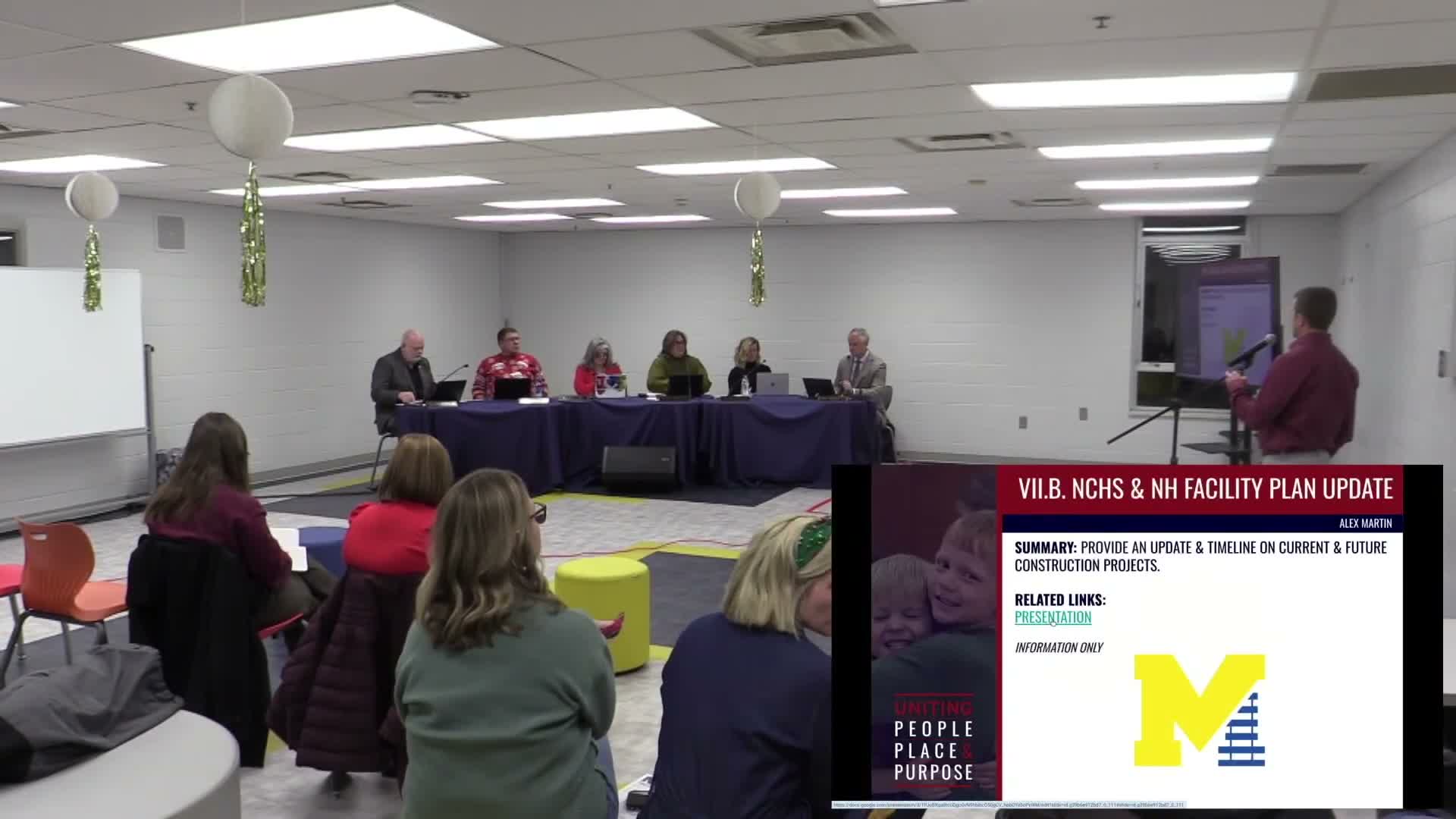 New Haven School celebrated for growth; board reviews scaled facility plan and site redesign