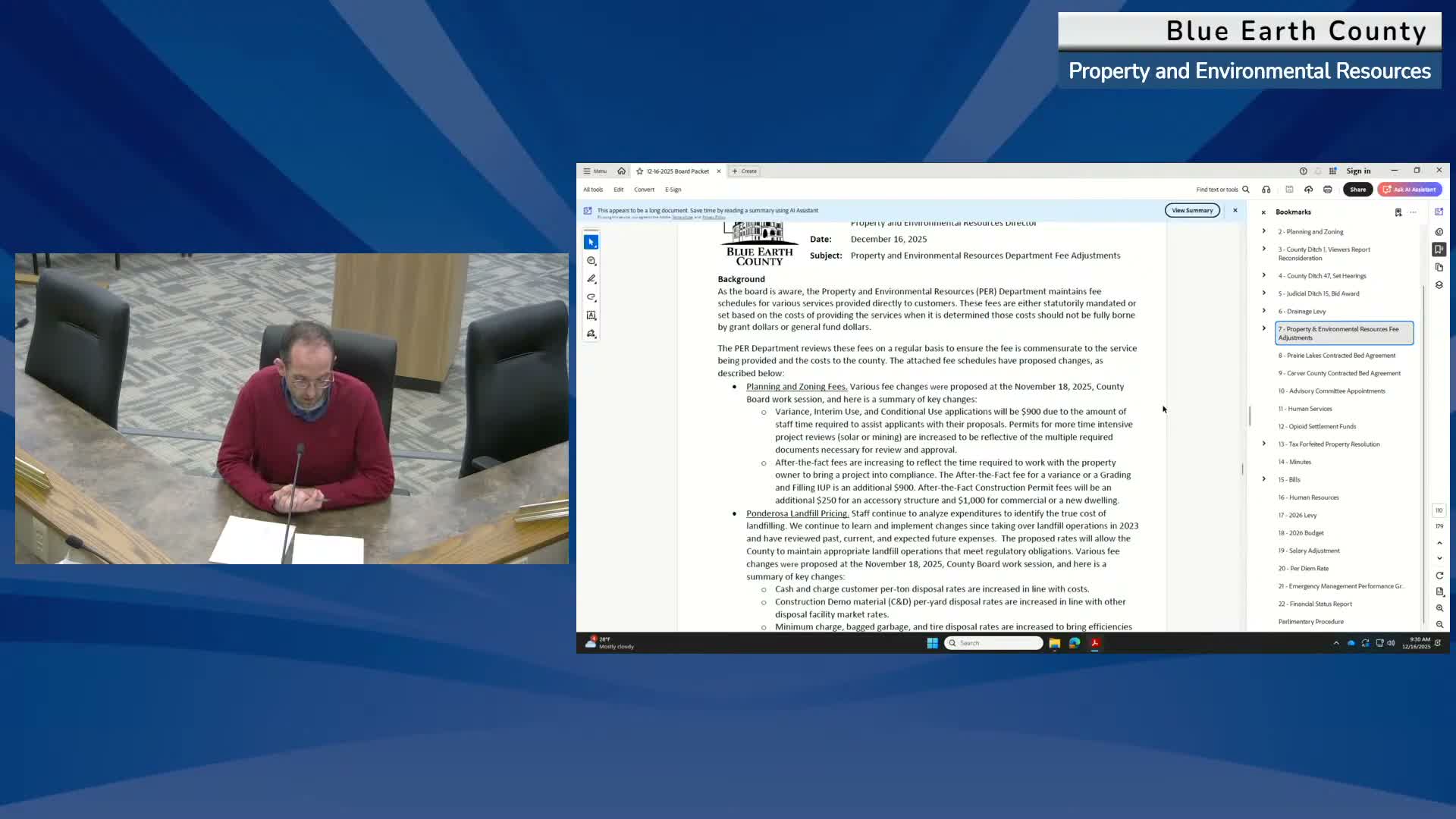 County raises several fee schedules, updates Ponderosa Landfill pricing and adds document shielding fee