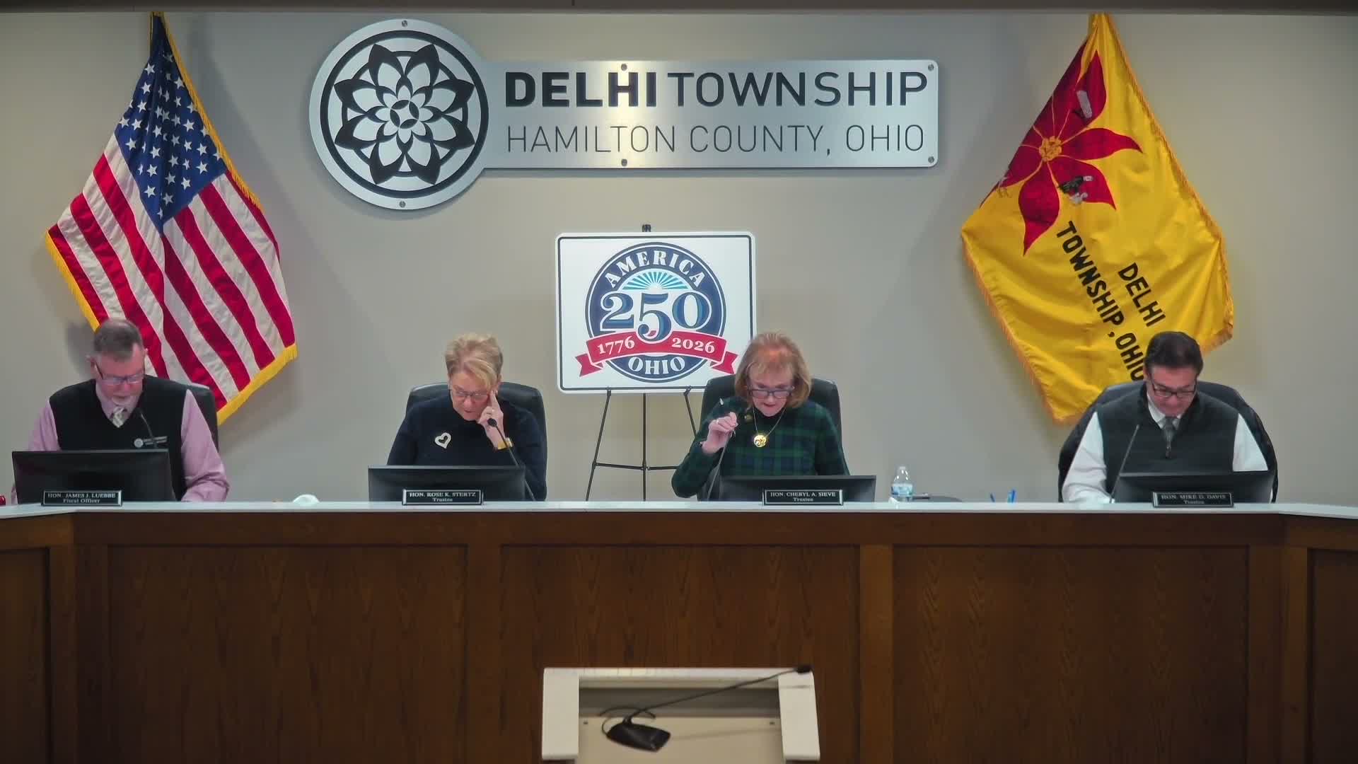 Delhi Township adopts $37.8 million 2026 appropriations, approves package of year‑end resolutions