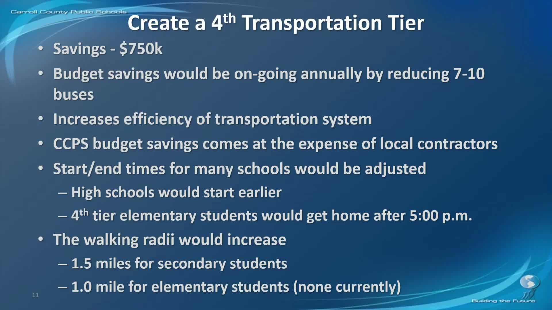 Board considers bus overhaul that could push some students home after 5 p.m. to save roughly $750,000