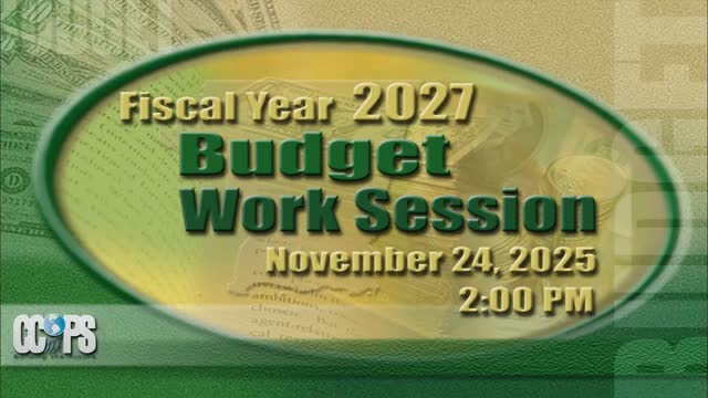 Carroll County board reviews decade of cuts and early FY27 budget outlook amid blueprint accounting changes