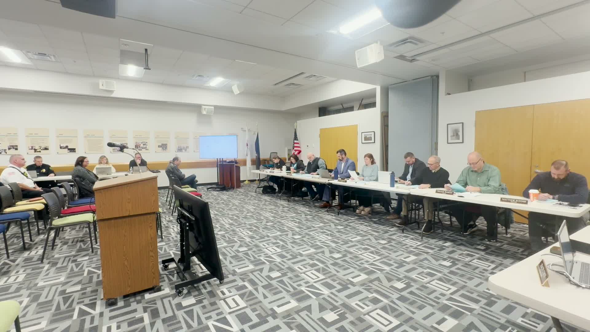 Sugar Grove board approves police pension appointments, 2026 tax levy and delegate designations