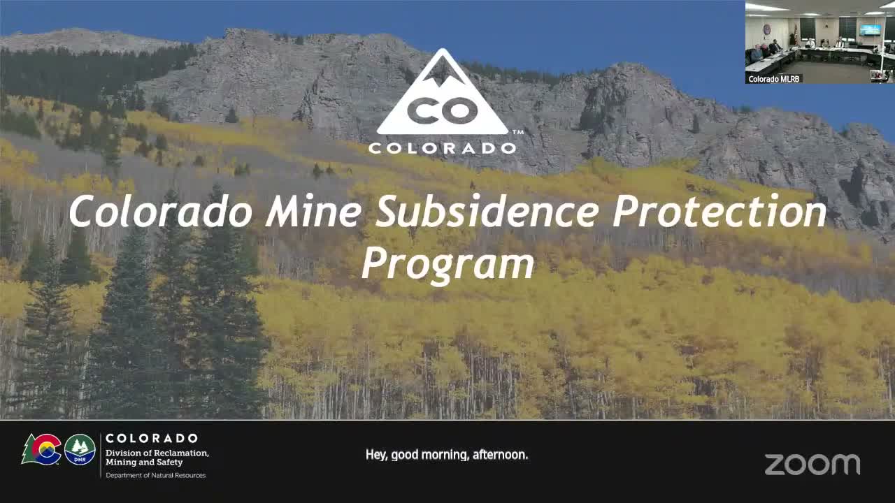DRMS outlines steps to implement state auditor recommendations for the Mine Subsidence Protection Program