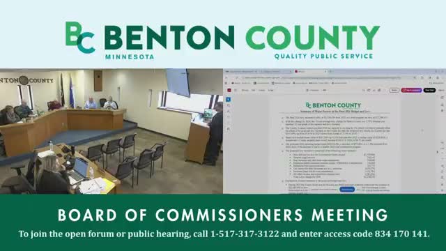 Benton County adopts 2026 budget and $27.28M levy; board keeps commissioner pay and per‑diem unchanged