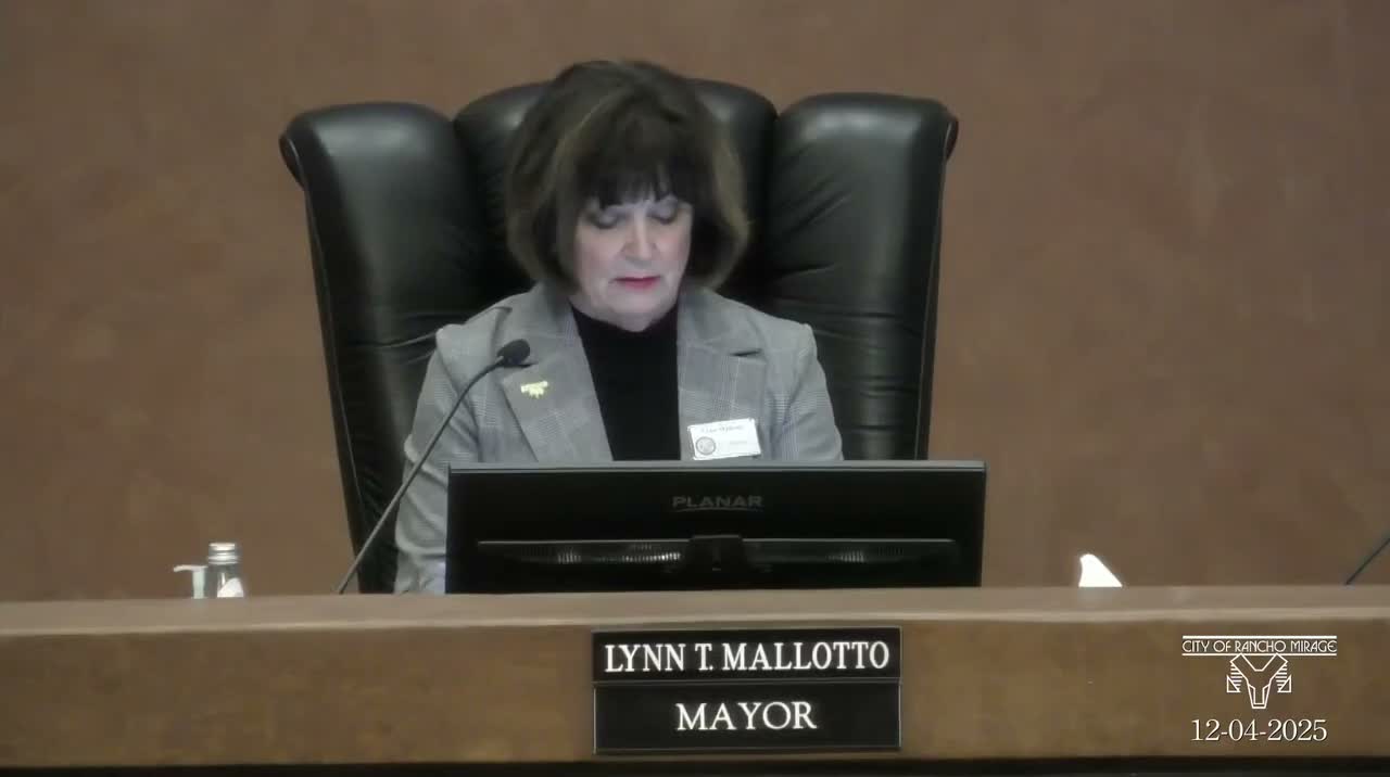 Rancho Mirage council approves 16‑lot Peterson Road subdivision with conditions