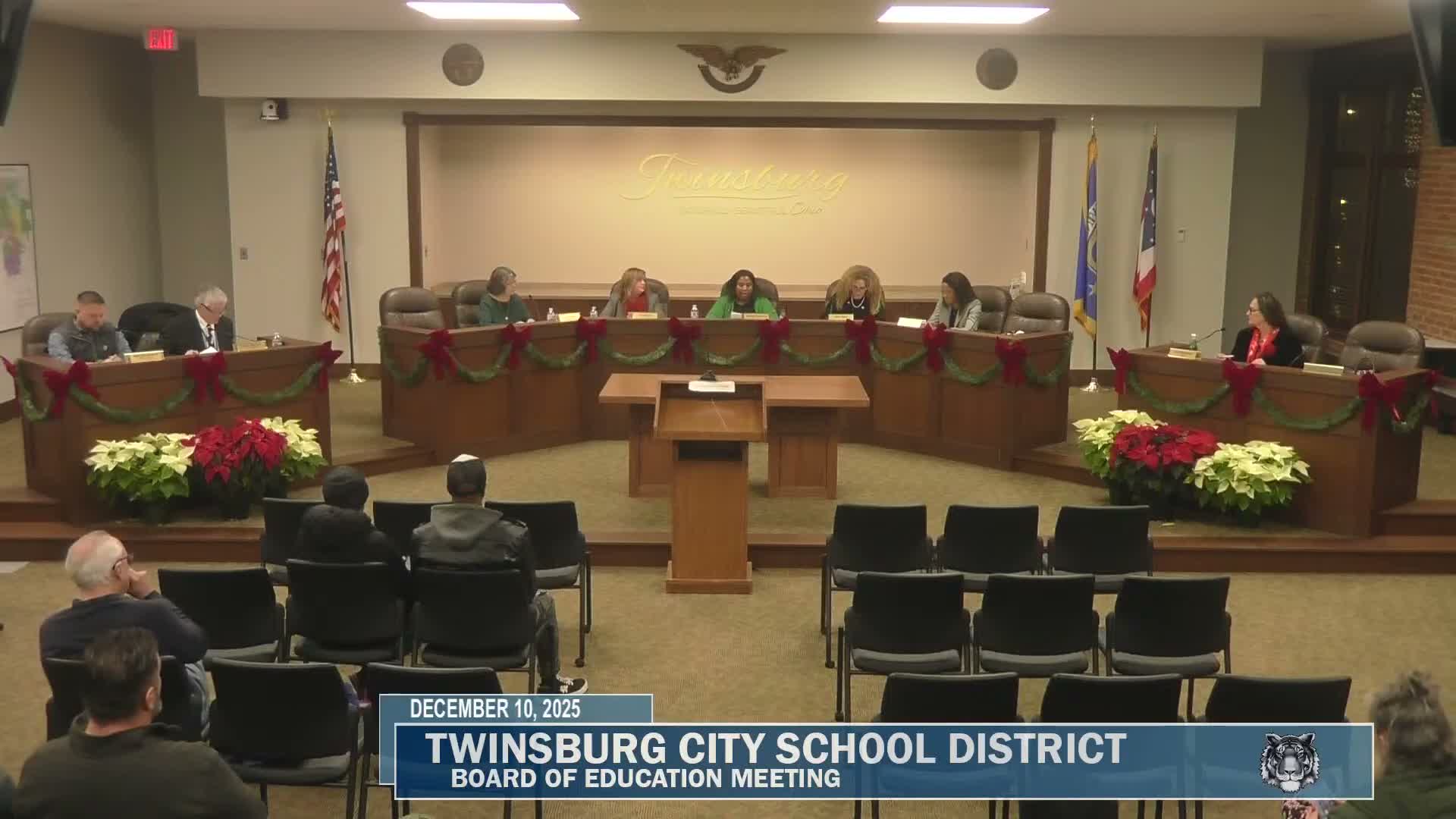 Twinsburg board: ODEW flags ~$730,000 FY2028 shortfall; district points to $8M-to-$700K cuts