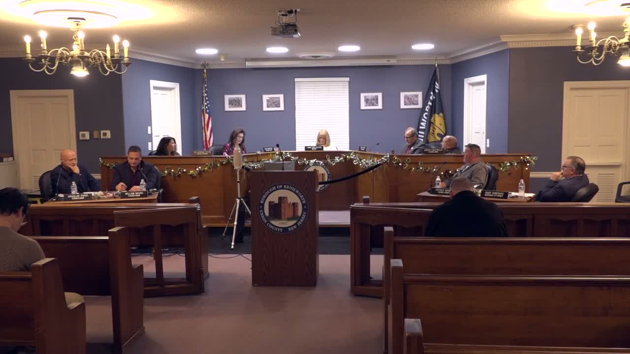 Kenilworth Council adopts noise and targeted parking ordinances, approves consent agenda