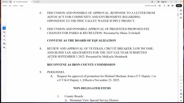 Commission approves parks fee updates; shooting‑range users press for more notice and capital improvements