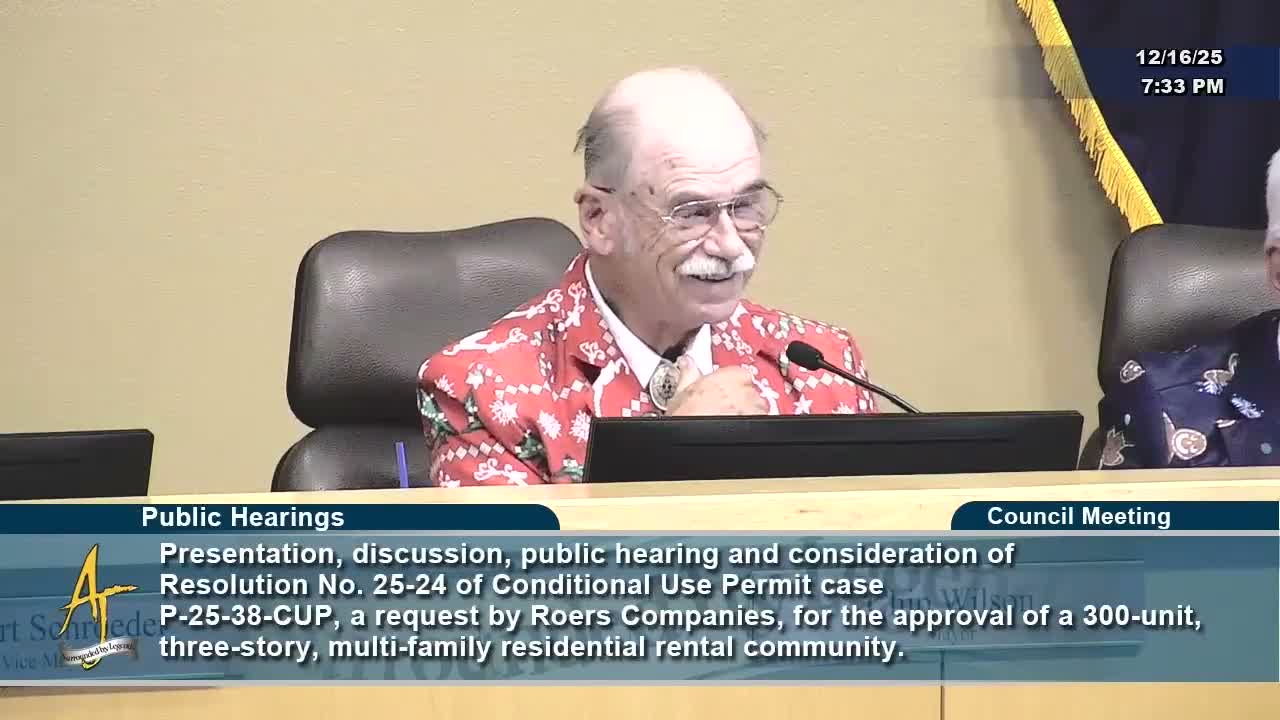 Council continues Rose 88 North conditional use permit after traffic, design and view concerns; public opposition expressed