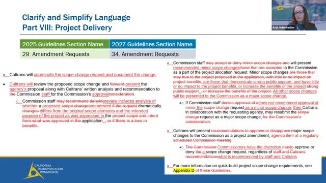 Transportation Commission staff propose mid‑cycle fund estimate to redistribute ATP savings