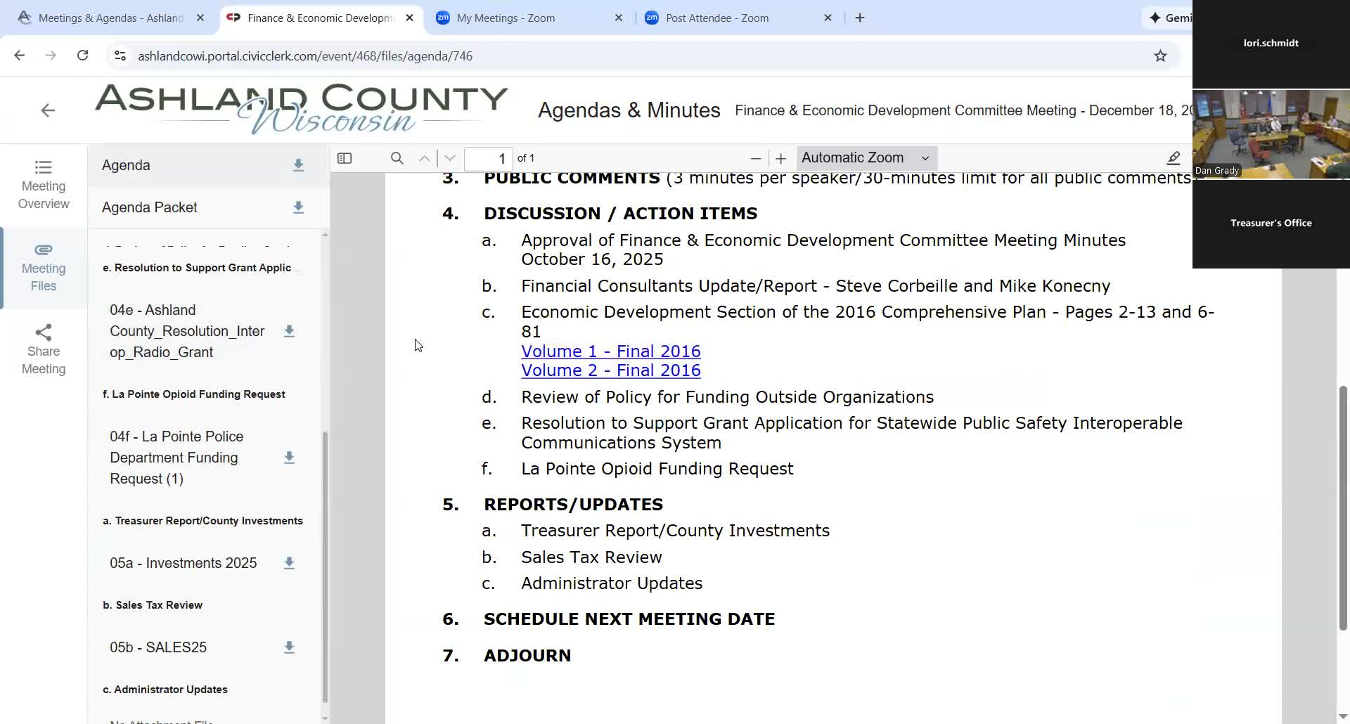 Committee approves radio‑upgrade grant match and tightens nonprofit funding paperwork; opioid funding request approved