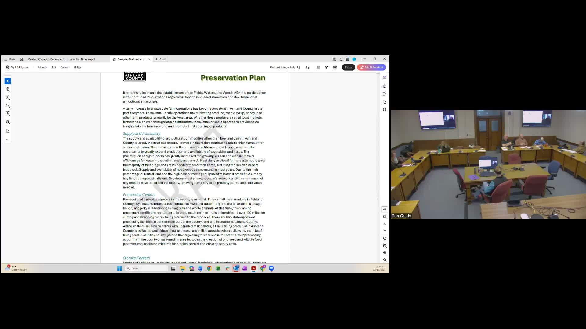 Committee debates PFAS, pollutants and TMDL wording in updated farmland plan