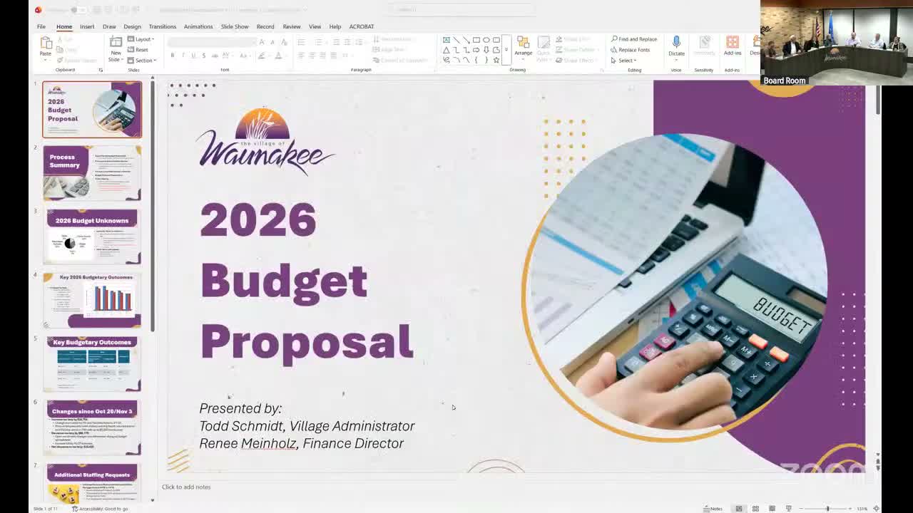 Waunakee board approves 2026 budget, sets tax levy and five-year ...