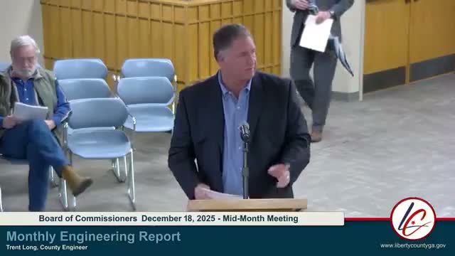 Commissioners approve renewal of engineering services and review major road projects