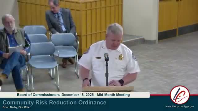 Liberty County approves mutual-aid agreements and adopts community risk reduction ordinance