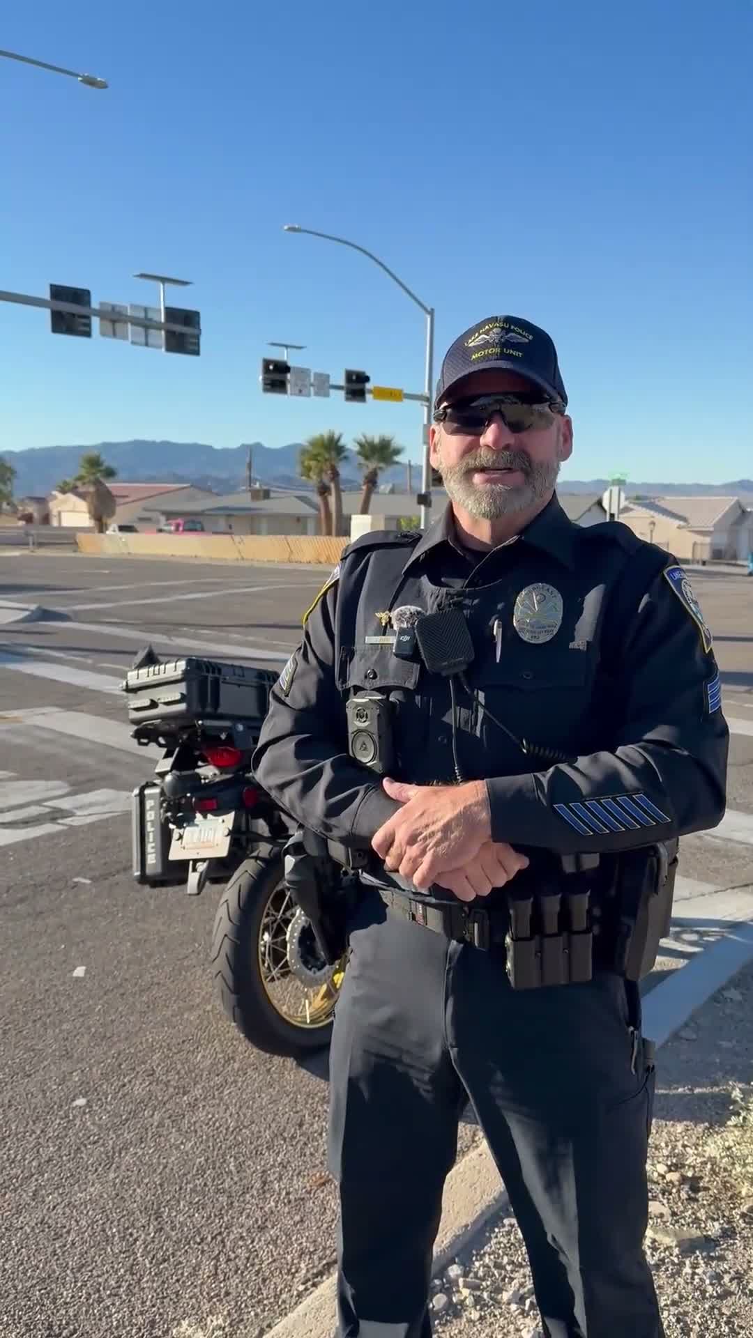 Sergeant Jerry Burns urges Lake Havasu drivers to follow crosswalk signals after viewer concern