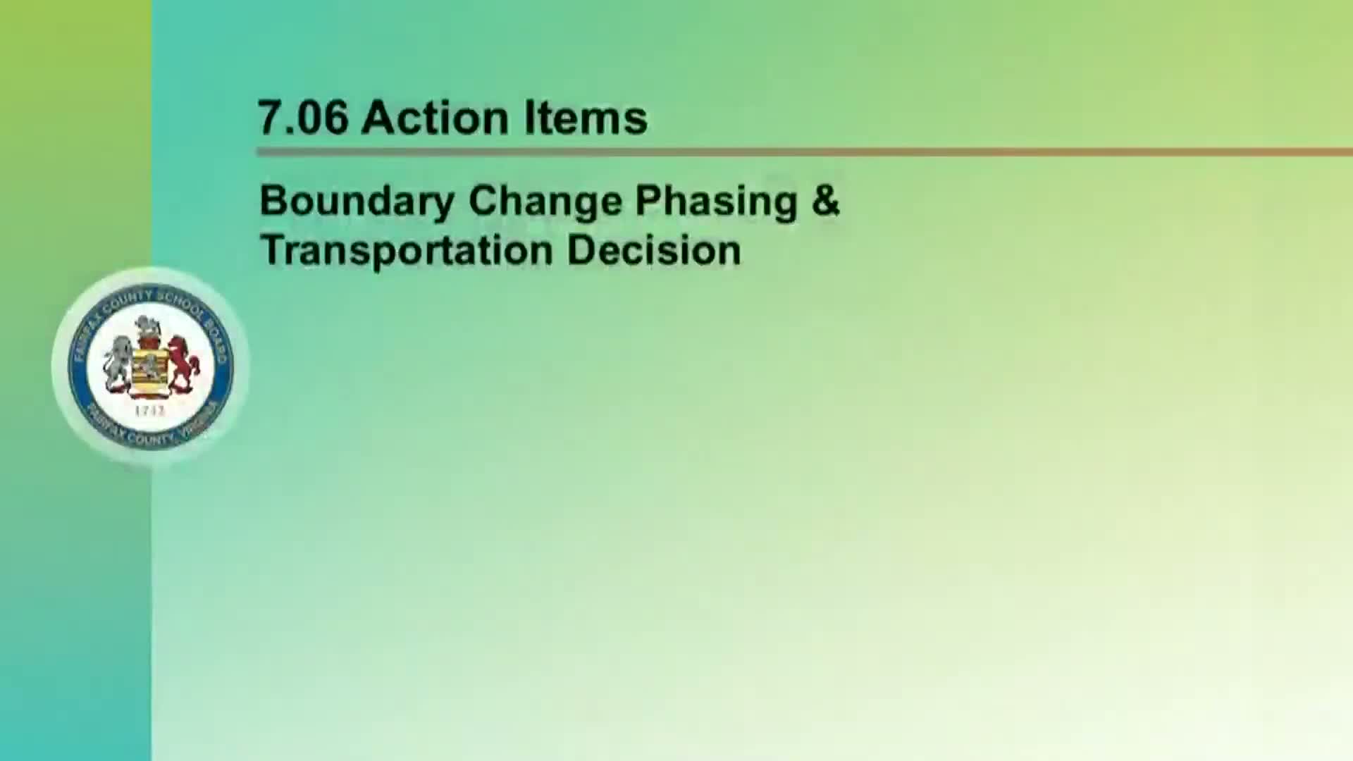 Board declines to approve automatic transportation for boundary phasing after equity and cost debate