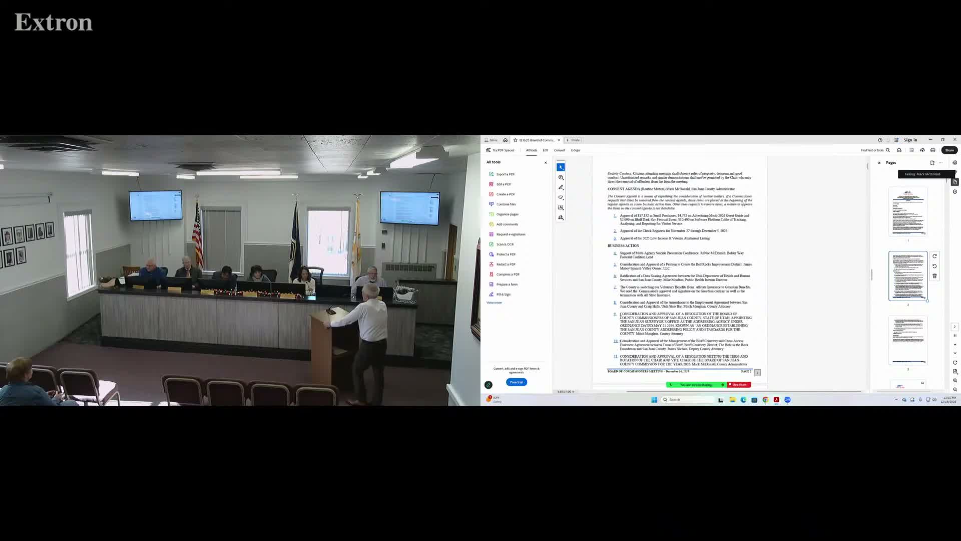 Commission designates county surveyor as addressing agency, discusses House Bill 300 effects on remote residents