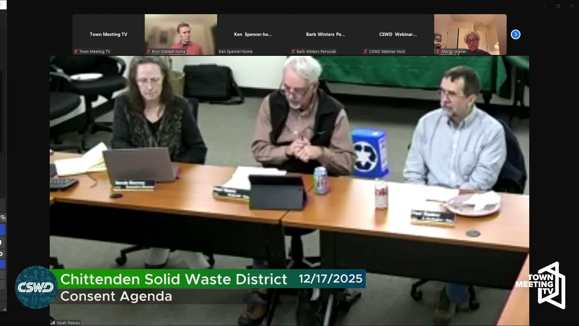 Chittenden Solid Waste District authorizes on‑site waterline change order and adopts personnel rule changes