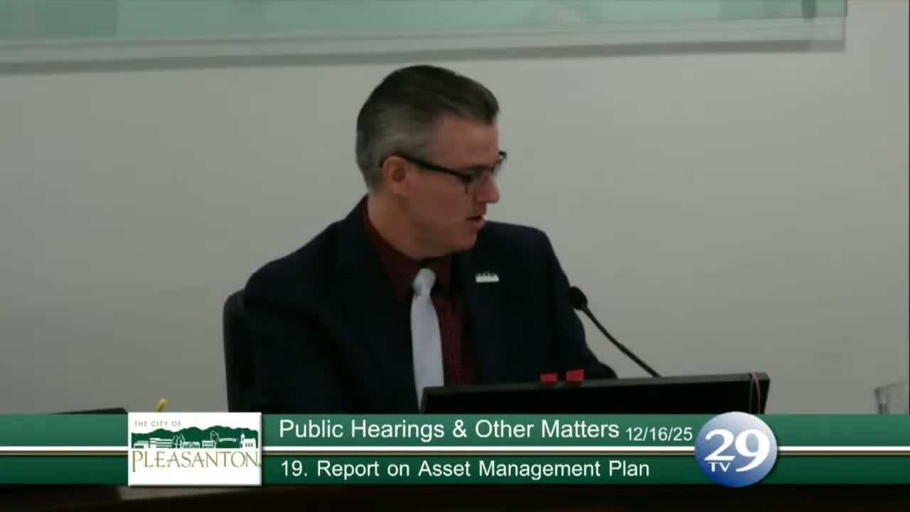 Pleasanton presents asset-management plan that identifies $63 million-a-year replacement need
