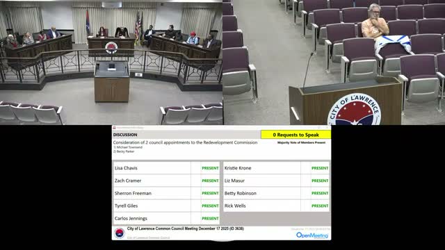 Council reappoints redevelopment and zoning members; Fort Harrison seats filled