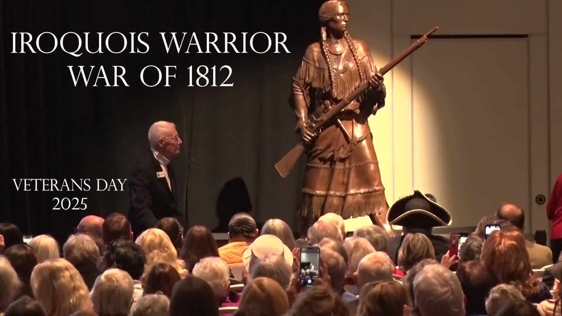 Okaloosa County unveils Iroquois warrior statue at women veterans memorial