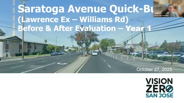 San Jose DOT recommends restoring Westgate Mall lane, altering bollards after year‑one Saratoga evaluation