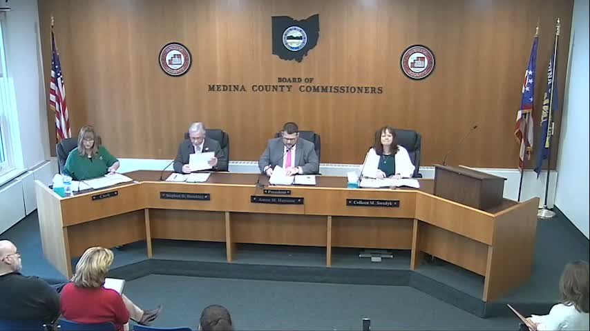 Medina County commissioners adopt resolution honoring Mayor Dennis Hanwell’s 42 years of public service